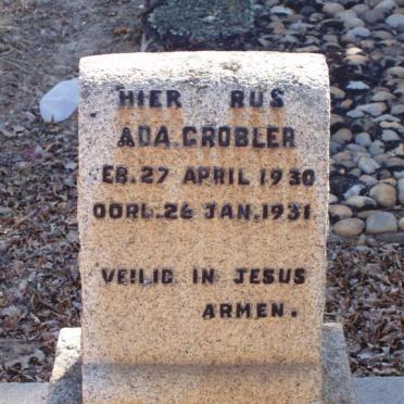 GROBLER Ada  1930-1931