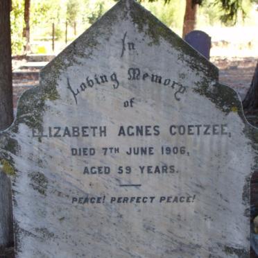 COETZEE Elizabeth Agnes -1906