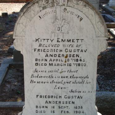 ANDERSSEN Friedrich Gustav 1838-1904 &amp; Kitty EMMETT 1845-1890