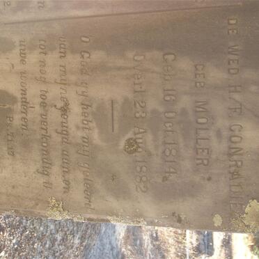 LIEBENBERG Hester Maria Margaretha nee CONRADIE 1833-1833 :: CONRADIE H.F. nee MOLLER 1814-1882