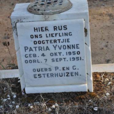 ESTERHUIZEN Patria Yvonne 1950-1951