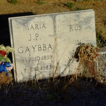 GAYBBA Maria J.P. 1899-1983