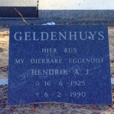 GELDENHUYS Hendrik A.J. 1925-1990