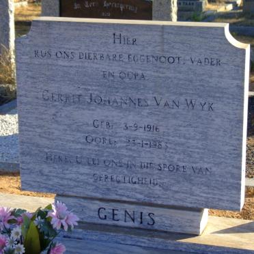 GENIS Gerrit Johannes van Wyk 1916-1983 &amp; ?
