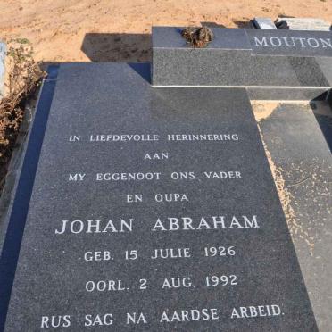 MOUTON Johan Abraham 1926-1992