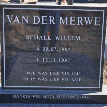 MERWE Schalk Willem, van der 1964-1997