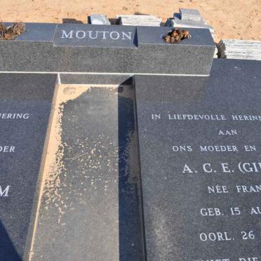 MOUTON A.C.E. nee FRANKEN 1925-2011