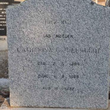 NIEUWOUDT Catharina G. 1884-1969