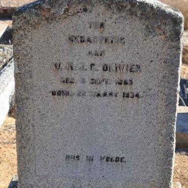 OLIVIER W.N.J.C. 1863-1934