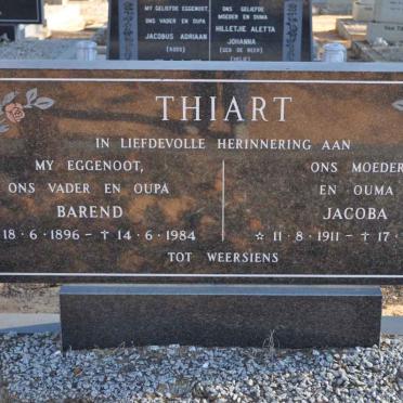 THIART Barend 1896-1984 &amp; Jacoba 1911-1990