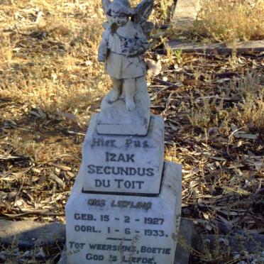 TOIT Izak Secundus, du 1927-1933