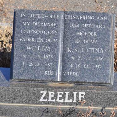ZEELIE Willem 1925-1987 &amp; K.S.J. 1936-1997