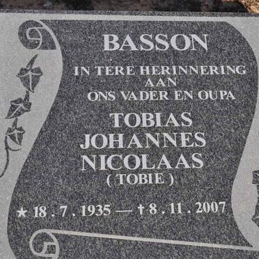 BASSON Tobias Johannes Nicolaas 1935-2007