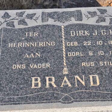 BRAND Dirk J.G.H. 1882-1969