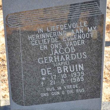 BRUIN Jacob Gerhardus, de 1939-1989