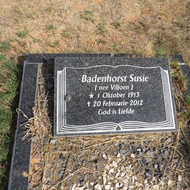 BADENHORST Susie nee VILJOEN 1913-2012