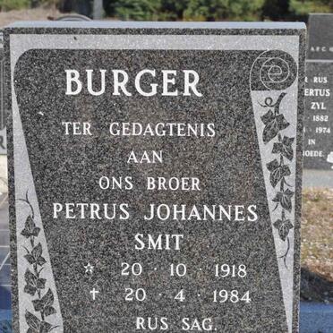 BURGER Petrus Johannes Smit 1918-1984