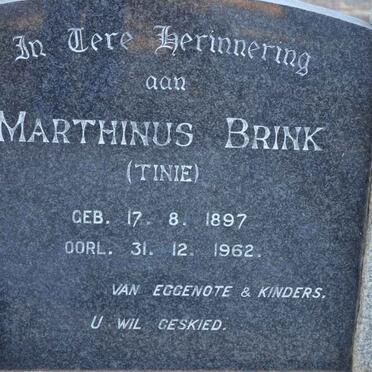 BRINK Marthinus 1897-1962