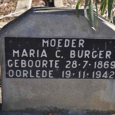 BURGER Maria C. 1869-1942