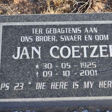 COETZEE Jan 1925-2001