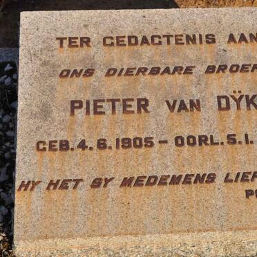 DYK Pieter, van 1905-1955