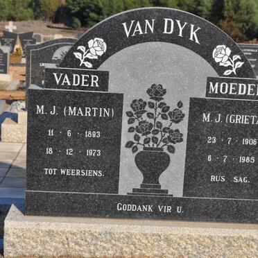 DYK M.J., van 1893-1973 &amp; M.J. 1906-1985