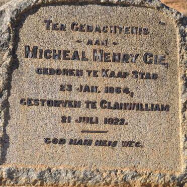 GIE Micheal Henry 1864-1922