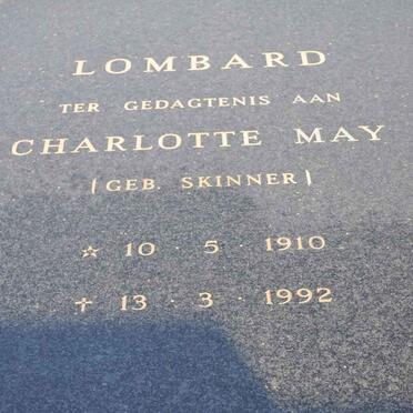 LOMBARD Charlotte May nee SKINNER 1910-1992