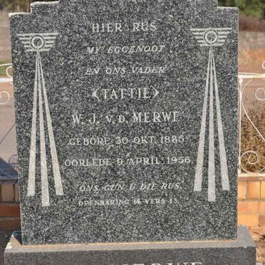 MERWE W.J., van der 1885-1956