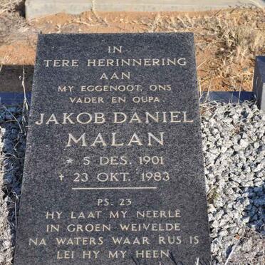 MALAN Jakob Daniel 1901-1983