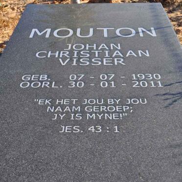 MOUTON Johan Christiaan Visser 1930-2011