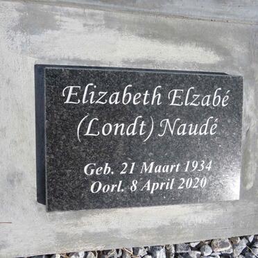 NAUDE Elizabeth Elzabe nee LONDT 1934-2020