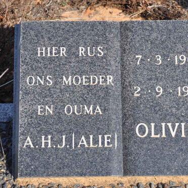 OLIVIER A.H.J. 1902-1990