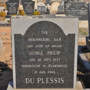 PLESSIS George Philip, du 1937-1965