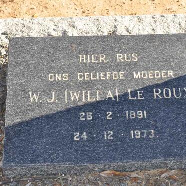 ROUX W.J., le 1891-1973