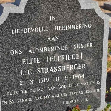 STRASSBERGER Elfriede J.C. 1919-1984