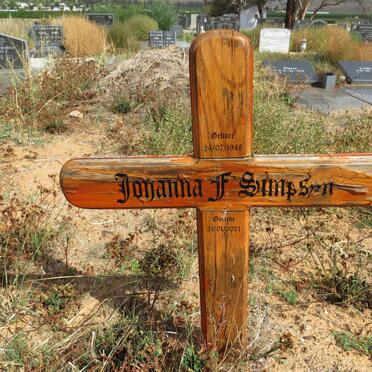 SIMPSON Johanna F. 1948-2021