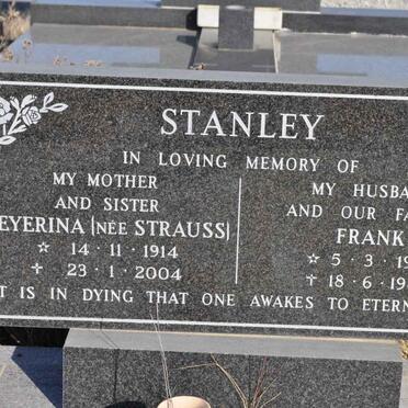 STANLEY Frank 1915-1989 &amp; Beyerina STRAUSS 1914-2004