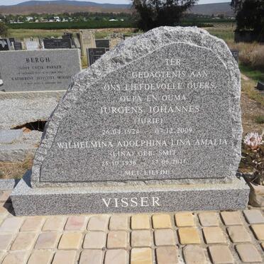 VISSER Jurgens Johannes 1924-2009 & Wilhelmina Adolphin Lina Amalia SMIT 1936-2011