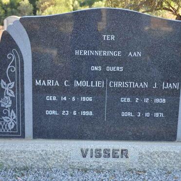 VISSER Christiaan J. 1908-1971 &amp; Maria C. 1906-1998