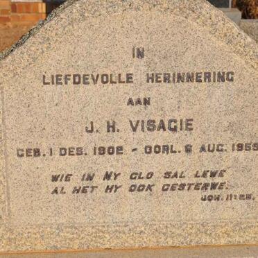 VISAGIE J.H. 1902-1959
