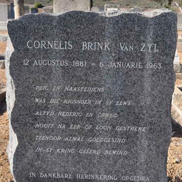 ZYL Cornelis Brink, van 1881-1963