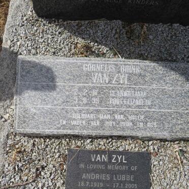 ZYL Cornelis Brink, van 1881-1963 :: VAN ZYL Cornelis Brink -1999 :: VAN ZYL Andries Lubbe 1919-2005