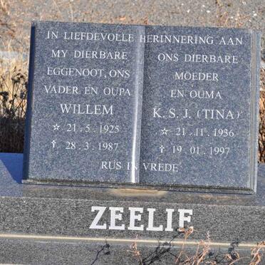 ZEELIE Willem 1925-1987 &amp; K.S.J. 1936-1997