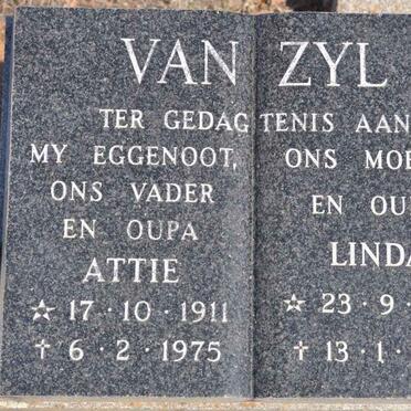 ZYL Attie, van 1911-1975 &amp; Linda 1914-1993