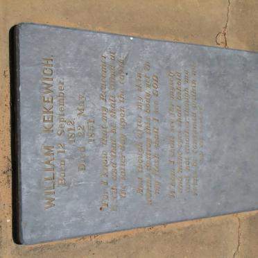 KEKEWICH William 1812-1851