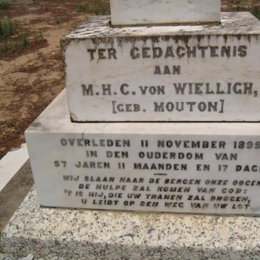 WIELLIGH M.H.C., von nee MOUTON -1899