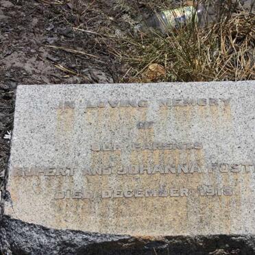 FOSTER Rupert -1918 &amp; Johanna -1918