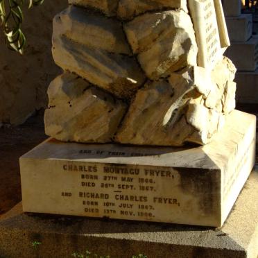FRYER Charles Montagu 1866-1877 :: FRYER Richard Charles  1867-1900