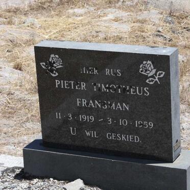 FRANSMAN Pieter Timotheus 1919-1959